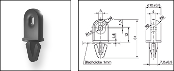 Foto: Verbindungselement Halter POM
